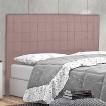 Cabeceira Cama Box King Paris Slim 195 Cm Suede Rose