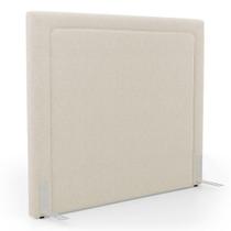 Cabeceira Cama Box King Size Alba 195cm Com Frame Bouclé Bege - Abmaza