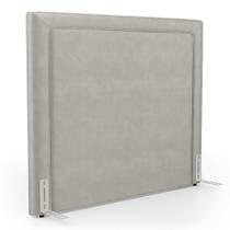 Cabeceira Cama Box King Size Alba 195cm com Frame Veludo Bege Claro - Abmaza Cabeceira Cama Box King Size Alba 195cm com Frame Veludo Bege Claro - Abmaza