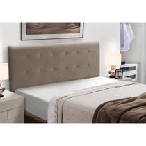 Cabeceira Cama Box King Size Estofada Madeira Paris