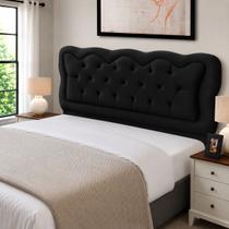 Cabeceira Cama Box King Size Estofada Madeira Sofia