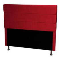 Cabeceira Cama Box King Size Italia 1,90 Suede Vermelho