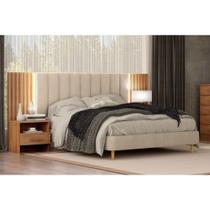 Cabeceira Cama Box Madeirado Casal Bandeira/Himalaia c/ 2 Mesas e 2 Gavetas Cumaru 23 - Novo Horizonte Cabeceira Cama Box Madeirado Casal Bandeira/Himalaia c/ 2 Mesas e 2 Gavetas Cumaru 23 - Novo Horizonte