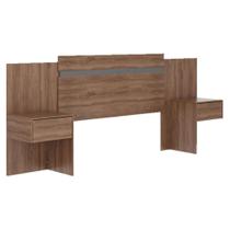 Cabeceira Cama Box Madeirado Casal/Queen Urban c/ 2 Gavetas Freijo ou Freijo c/ Cinza Titanio - Carraro Cabeceira Cama Box Madeirado Casal/Queen Urban c/ 2 Gavetas Freijo ou Freijo c/ Cinza Titanio - Carraro
