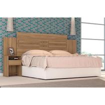 Cabeceira Cama Box Madeirado Casal Triunfo c/ 2 Gavetas Amêndola - Demóbile