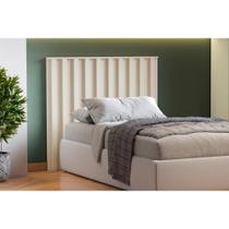Cabeceira Cama Box Madeirado Vitoria Solteiro Off White - Europa