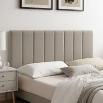 Cabeceira Cama Box Modular Estofada luxo Casal Veludo Premium Painel 140x60 Preto
