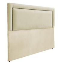 Cabeceira Cama Box Premium Almofadada Lisa Luxo Suede RBL