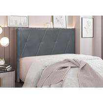 Cabeceira Cama Box Queen 160 cm Aquilla Veludo S04 - D'Rossi