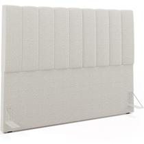 Cabeceira Cama Box Queen 160 cm Dália W01 Bouclê Creme Lyam Decor Cabeceira Cama Box Queen 160 cm Dália W01 Bouclê Creme Lyam Decor