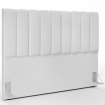 Cabeceira Cama Box Queen 160 cm Dália W01 Facto Branco - Lyam Decor Cabeceira Cama Box Queen 160 cm Dália W01 Facto Branco - Lyam Decor
