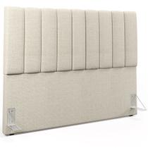 Cabeceira Cama Box Queen 160 cm Dália W01 Linho Champagne - Lyam Decor Cabeceira Cama Box Queen 160 cm Dália W01 Linho Champagne - Lyam Decor