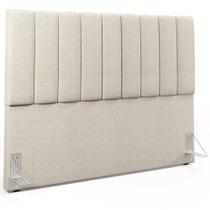 Cabeceira Cama Box Queen 160 cm Dália W01 Linho Champagne Lyam Decor Cabeceira Cama Box Queen 160 cm Dália W01 Linho Champagne Lyam Decor