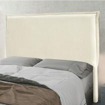 Cabeceira Cama Box Queen 160 cm Garden Linho Natural S04 - D'Rossi Cabeceira Cama Box Queen 160 cm Garden Linho Natural S04 - D'Rossi