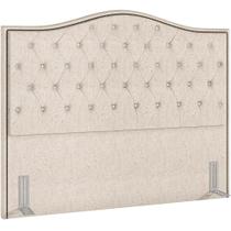 Cabeceira Cama Box Queen 160 cm P05 Grécia Linho Cru - Lyam Decor Cabeceira Cama Box Queen 160 cm P05 Grécia Linho Cru - Lyam Decor