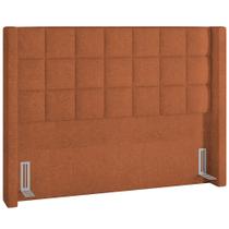 Cabeceira Cama Box Queen 160 cm P05 Paris Bouclê Terracota - Lyam Decor