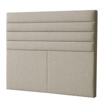 Cabeceira Cama Box Queen 160 cm Veneza Linho Bege - Nexta Casa