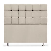 Cabeceira Cama Box Queen 160cm Bela Tecido Suede Bege Ísis Decor