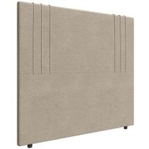 Cabeceira Cama Box Queen 160cm Estofada Rama Linho Bege Z04 - Mpozenato Cabeceira Cama Box Queen 160cm Estofada Rama Linho Bege Z04 - Mpozenato