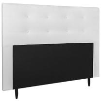 Cabeceira Cama Box Queen 160cm Helena Tecido Sintético Branco Ísis Decor