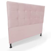 Cabeceira Cama Box Queen 160cm Maya Suede Rosa Bebê - Sheep Estofados