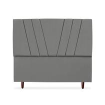 Cabeceira Cama Box Queen Bélgica 160 Cm Suede Cinza Cabeceira Cama Box Queen Bélgica 160 Cm Suede Cinza