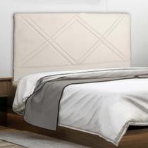 Cabeceira Cama Box Queen Caribe 160cm Sintetico Branco