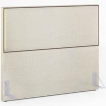 Cabeceira Cama Box Queen Com Tachas 160 cm Vicenza L02 Linho Champagne - Lyam Decor Cabeceira Cama Box Queen Com Tachas 160 cm Vicenza L02 Linho Champagne - Lyam Decor