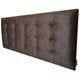 Cabeceira Cama Box Queen Durasi 15 Suede Amassado Marrom RBL 160 x 60