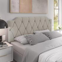 Cabeceira Cama Box Queen Estofada Painel Quarto Painel 1,60 Cores