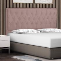 Cabeceira Cama Box Queen Jadi 160 Cm Suede Rose - MV Estofados