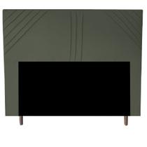 Cabeceira Cama Box Queen Lisboa 160 Cm Suede Cinza Cabeceira Cama Box Queen Lisboa 160 Cm Suede Cinza