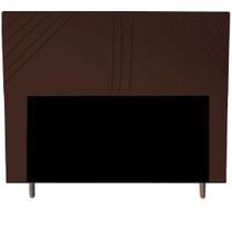 Cabeceira Cama Box Queen Lisboa 160 Cm Suede Marrom Cabeceira Cama Box Queen Lisboa 160 Cm Suede Marrom