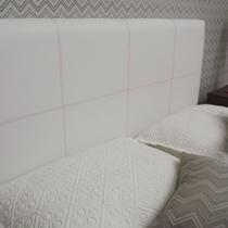 Cabeceira Cama Box Queen Módena H6 Branco Almofadado 160 X 60 Cabeceira Cama Box Queen Módena H6 Branco Almofadado 160 X 60