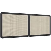 Cabeceira Cama Box Queen Painel Com Telinha 160cm Moss A03 Nero - Lyam Decor Cabeceira Cama Box Queen Painel Com Telinha 160cm Moss A03 Nero - Lyam Decor