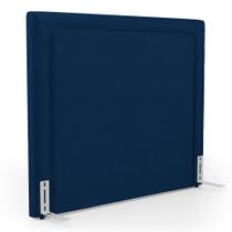 Cabeceira Cama Box Queen Size Alba 160cm com Frame Veludo Azul Marinho - Abmaza Cabeceira Cama Box Queen Size Alba 160cm com Frame Veludo Azul Marinho - Abmaza