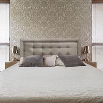 Cabeceira Cama Box Queen Veneza Luxo 10 Suede Liso Mascavo 160 X 60 RBL