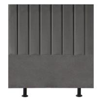Cabeceira Cama Box Solteiro 100 Cm Sophia Carla Suede cinza Escuro Cabeceira Cama Box Solteiro 100 Cm Sophia Carla Suede cinza Escuro