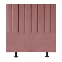 Cabeceira Cama Box Solteiro 100 Cm Sophia Carla Suede Rosê Cabeceira Cama Box Solteiro 100 Cm Sophia Carla Suede Rosê