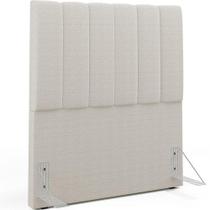 Cabeceira Cama Box Solteiro 100cm Dália W01 Bouclê Creme Cabeceira Cama Box Solteiro 100cm Dália W01 Bouclê Creme