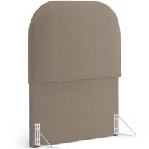 Cabeceira Cama Box Solteiro 100cm Orgânica Lanna W01 Bouclê Bege - Lyam Decor