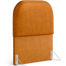 Cabeceira Cama Box Solteiro 100cm Orgânica Lanna W01 material sintético Whisky - Lyam Decor