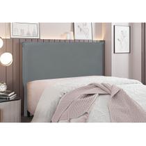 Cabeceira Cama Box Solteiro 90 cm Garden Veludo S04 - D'Rossi
