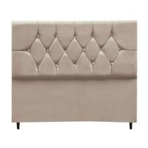 Cabeceira Cama Box Solteiro 90 cm Geovana Suede