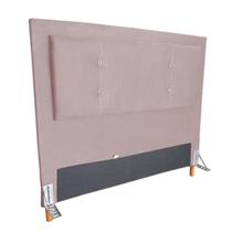 Cabeceira Cama Box Solteiro 90cm Caribe Suede Rosa - Sheep Estofados