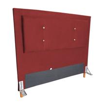 Cabeceira Cama Box Solteiro 90cm Caribe Suede Vermelho - Sheep Estofados