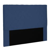 Cabeceira Cama Box Solteiro 90cm Esmeralda Suede Azul Marinho - Sheep Estofados