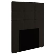 Cabeceira Cama Box Solteiro 90cm Esmeralda Veludo J02 Marrom - Mpozenato