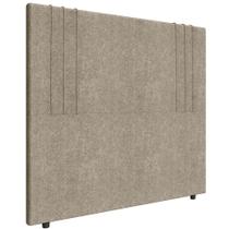 Cabeceira Cama Box Solteiro 90cm Estofada Rama Boucle Capuccino Z04 - Mpozenato
