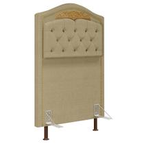 Cabeceira Cama Box Solteiro 90cm Imperial J02 Linho Areia - Mpozenato Cabeceira Cama Box Solteiro 90cm Imperial J02 Linho Areia - Mpozenato